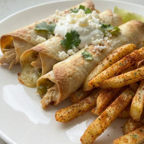 Crispy Chicken Flautas, Flavorful, Cheesy and Irresistible