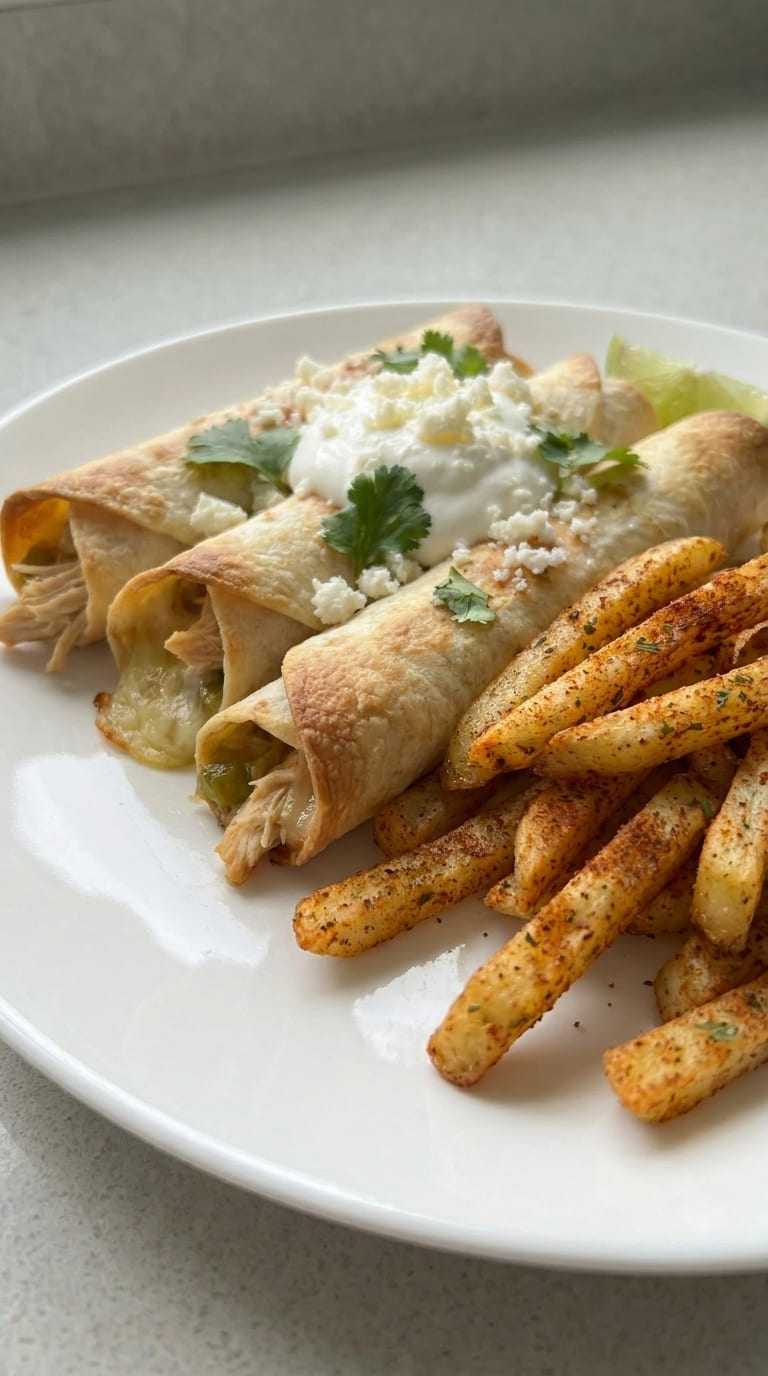 Crispy Chicken Flautas, Flavorful, Cheesy and Irresistible