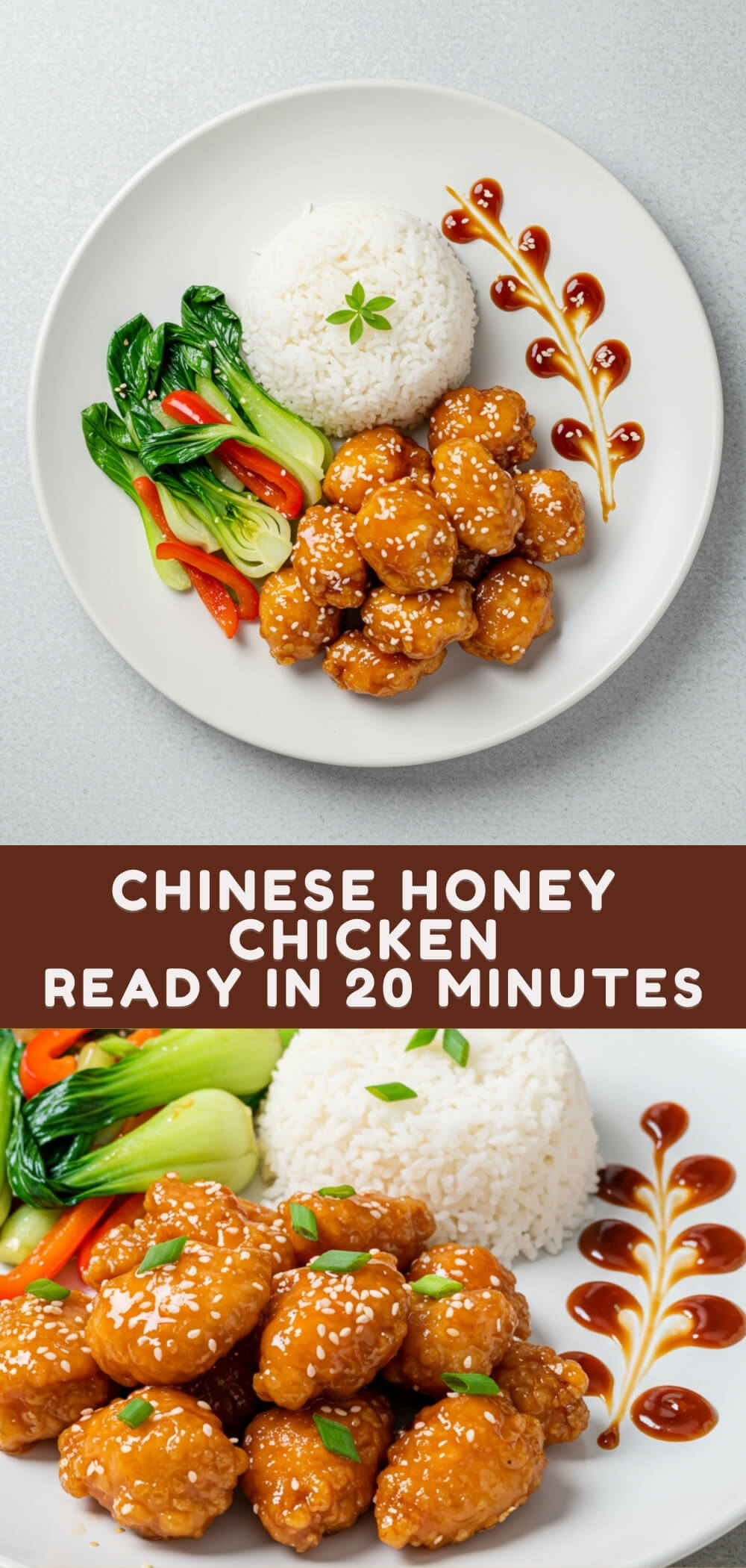 This crispy Chinese honey chicken is coated in a golden batter and sticky-sweet glaze, bursting with bold flavor and ready in just 20 minutes!
