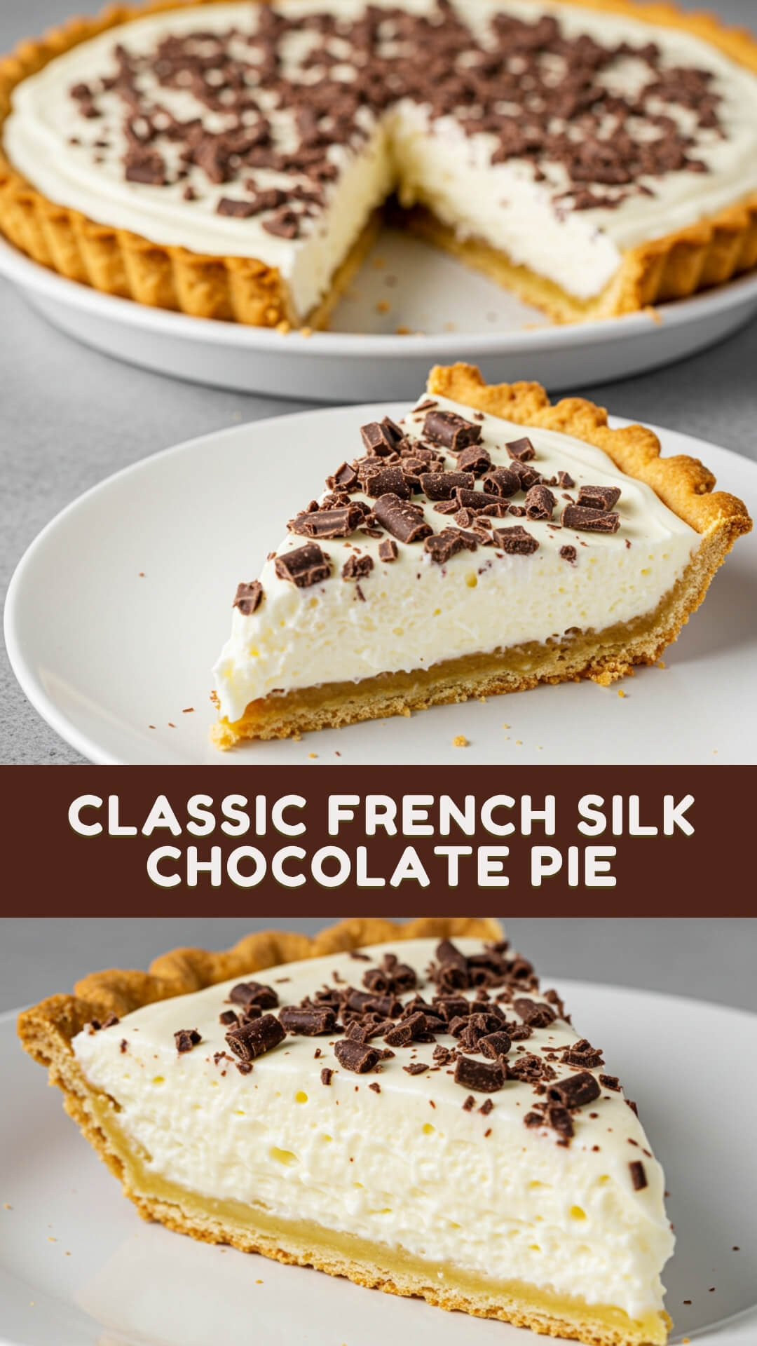 Classic French Silk Chocolate Pie
