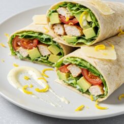 Make lunch easy with this delicious avocado chicken Caesar wrap—full of flavor, fresh ingredients, and done in 30 minutes—perfect for busy days!