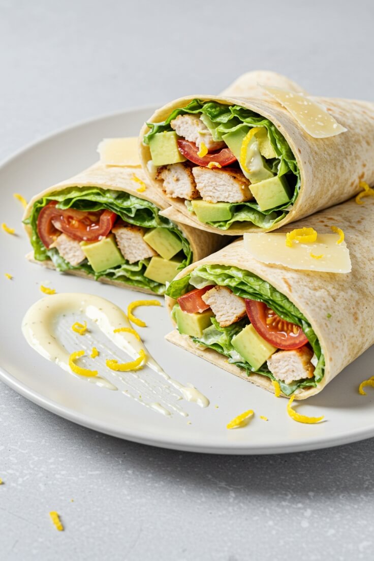 Make lunch easy with this delicious avocado chicken Caesar wrap—full of flavor, fresh ingredients, and done in 30 minutes—perfect for busy days!