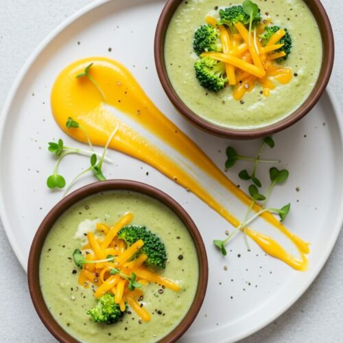 This easy broccoli cheddar soup is velvety and loaded with tender broccoli and sharp cheddar—perfect for a comforting weeknight meal.