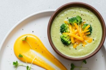This easy broccoli cheddar soup is velvety and loaded with tender broccoli and sharp cheddar—perfect for a comforting weeknight meal.