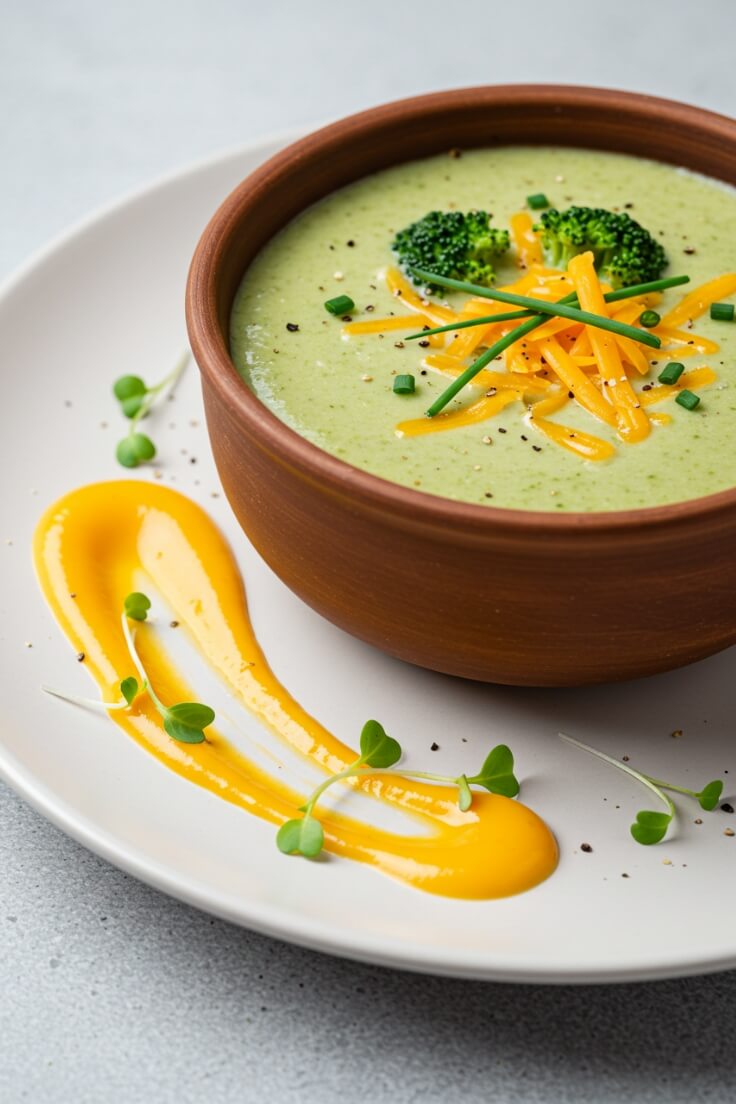 This easy broccoli cheddar soup is velvety and loaded with tender broccoli and sharp cheddar—perfect for a comforting weeknight meal.
