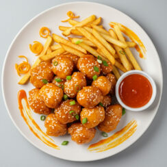 This lighter orange chicken skips deep frying and delivers tender sautéed chicken coated in a bright, tangy orange-honey sauce—flavor-packed and under 25 minutes!