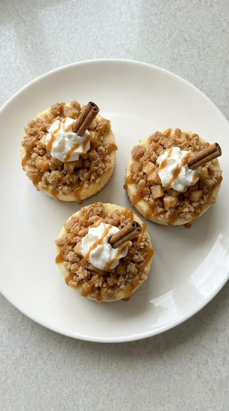 Mini Caramel Apple Cheesecakes Recipe, Perfect Fall Dessert