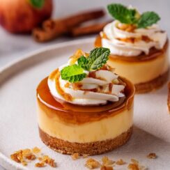 Mini Caramel Apple Cheesecakes are a delectable dessert that combines the tartness of apples, the creaminess of cheesecake, and the sweetness of caramel, all in a fun, bite-sized form. Perfect for parties, special occasions, or just as a sweet treat, these cheesecakes are sure to impress.