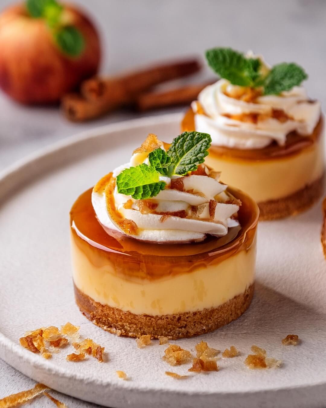 Mini Caramel Apple Cheesecakes are a delectable dessert that combines the tartness of apples, the creaminess of cheesecake, and the sweetness of caramel, all in a fun, bite-sized form. Perfect for parties, special occasions, or just as a sweet treat, these cheesecakes are sure to impress.