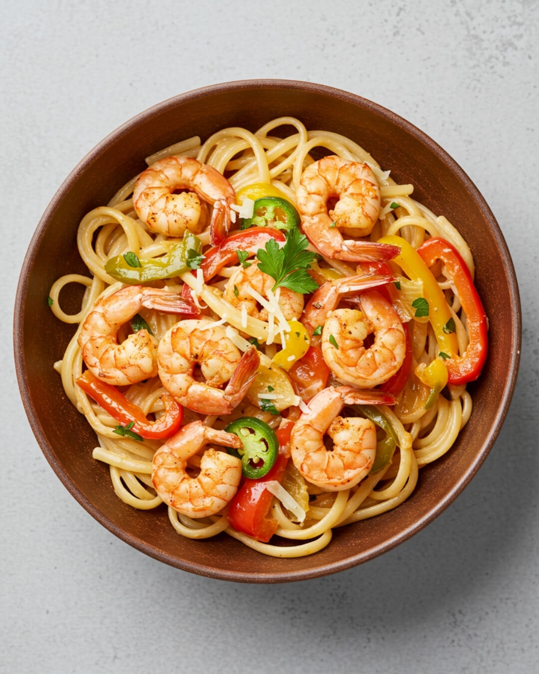 This easy Cajun prawn pasta delivers big flavor fast—prawns spiced with Cajun seasoning, creamy garlic sauce, veggies, and pasta all in under 25 minutes!