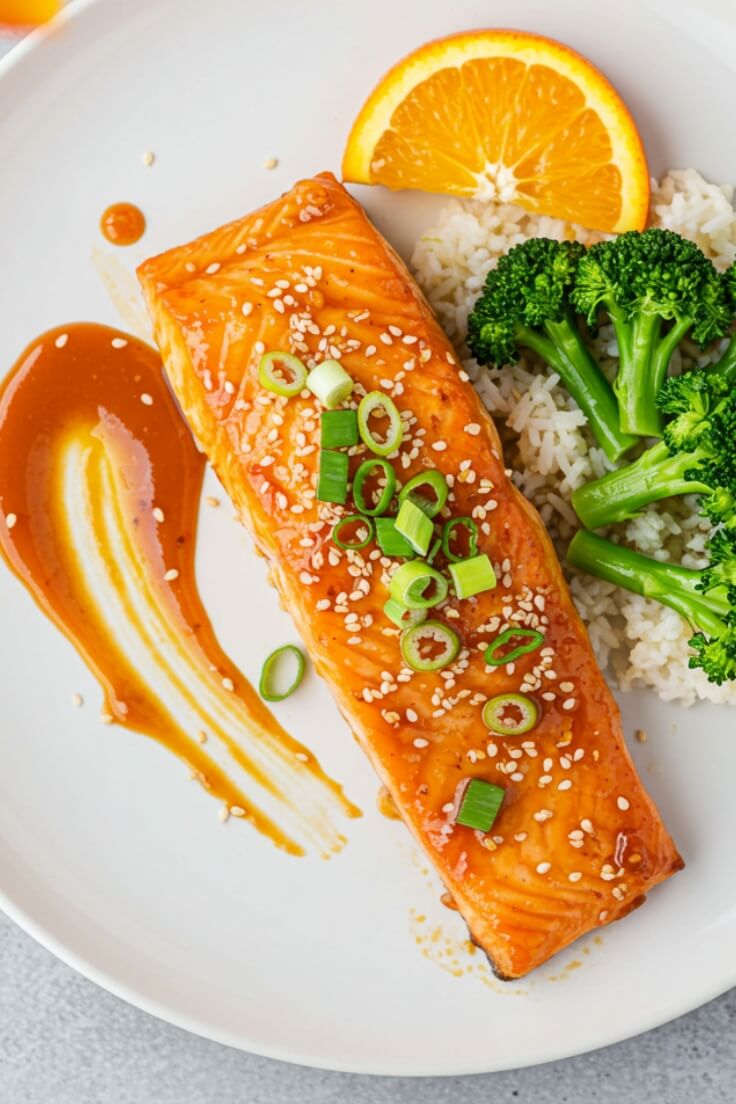 Orange Glazed Salmon is a delicious and healthy dish that combines the rich flavor of salmon with a sweet and tangy orange glaze. Perfect for family dinners, special occasions, or a nutritious meal, this recipe is sure to impress.