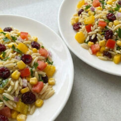 Mediterranean Orzo Pasta Salad Recipe with Simple Ingredients