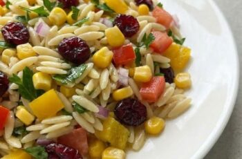 Mediterranean Orzo Pasta Salad Recipe with Simple Ingredients