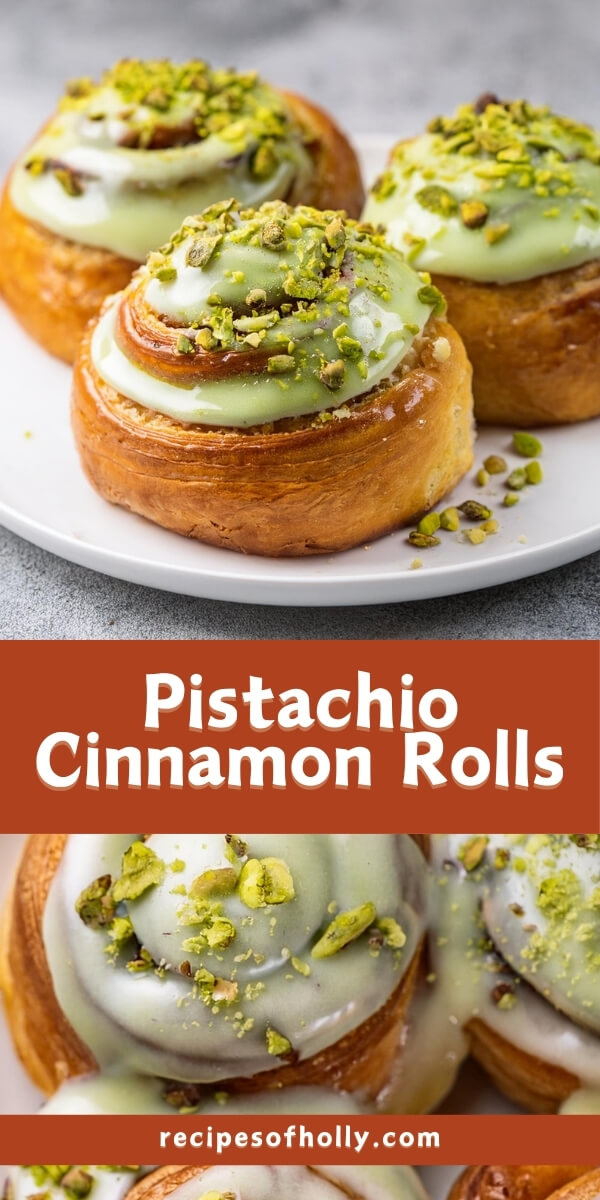 Pistachio Cinnamon Rolls with Pistachio Cream Cheese Icing are a gourmet twist on traditional cinnamon rolls, featuring a luscious pistachio filling and a creamy pistachio-infused icing. Perfect for breakfast, brunch, or a sweet snack, these rolls are sure to impress.