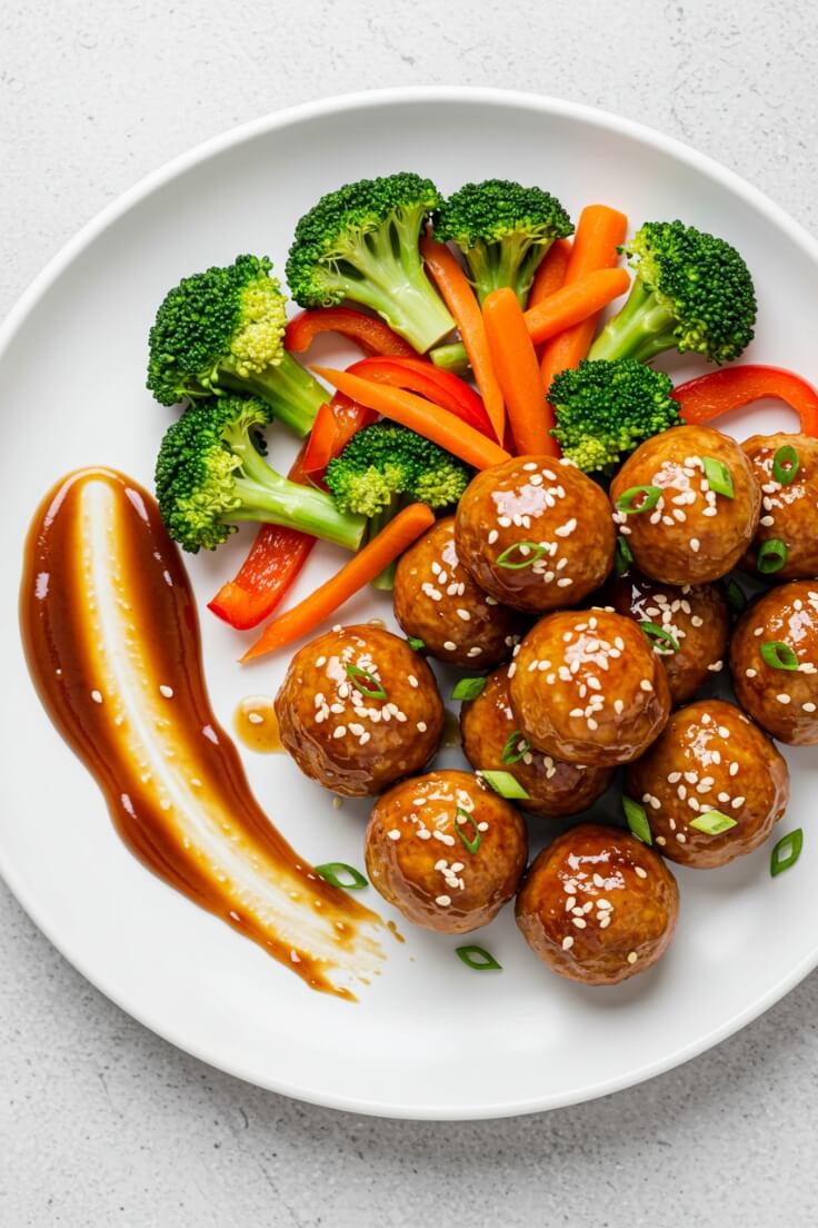 Teriyaki Chicken Meatballs are a delicious and healthy meal that combines tender chicken meatballs with a sweet and savory teriyaki glaze. Perfect for family dinners, meal prep, or a special gathering, these meatballs are sure to impress.
