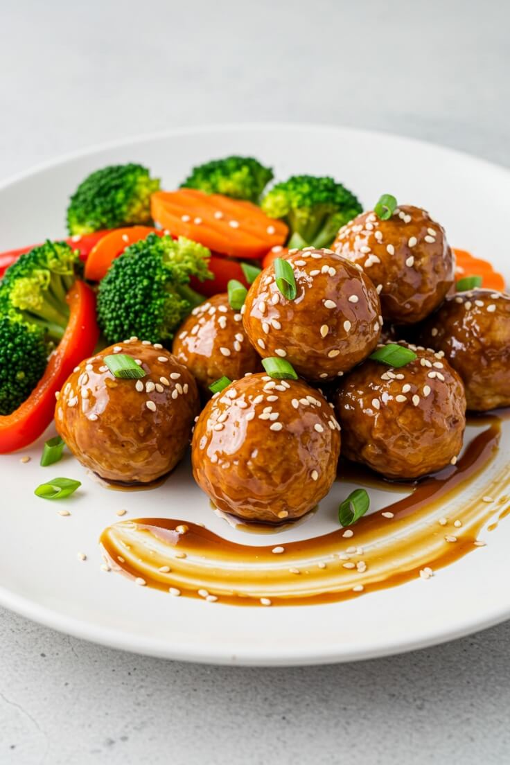Teriyaki Chicken Meatballs are a delicious and healthy meal that combines tender chicken meatballs with a sweet and savory teriyaki glaze. Perfect for family dinners, meal prep, or a special gathering, these meatballs are sure to impress.
