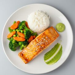 Teriyaki Salmon is a delicious and healthy dish that combines the rich flavor of salmon with a sweet and savory teriyaki glaze. Perfect for family dinners, special occasions, or a nutritious meal, this recipe is sure to impress.