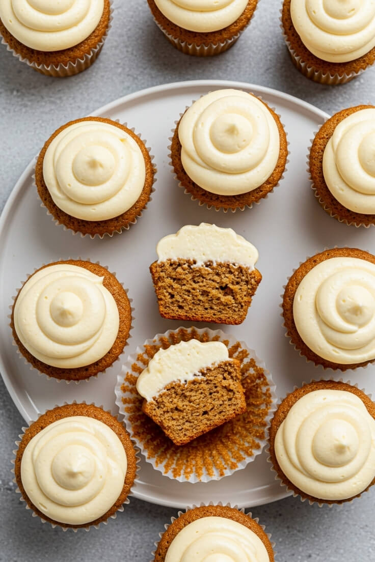 Biscoff Cupcakes with Biscoff Cream Cheese