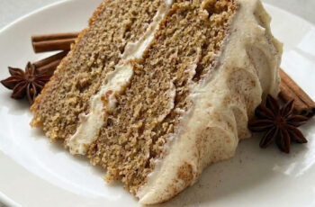Chai Cake with Cinnamon Cream Cheese Frosting