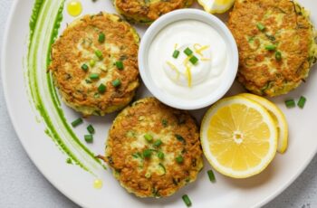 Savory chicken zucchini fritters packed with tender shredded chicken, fresh zucchini, and flavorful herbs—pan-fried to crispy perfection and ready in just 30 minutes!