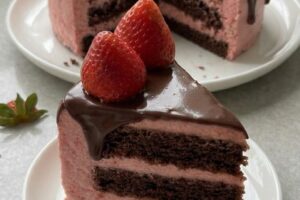 Moist Chocolate Strawberry Cake Perfect for Birthdays and Special Celebrations