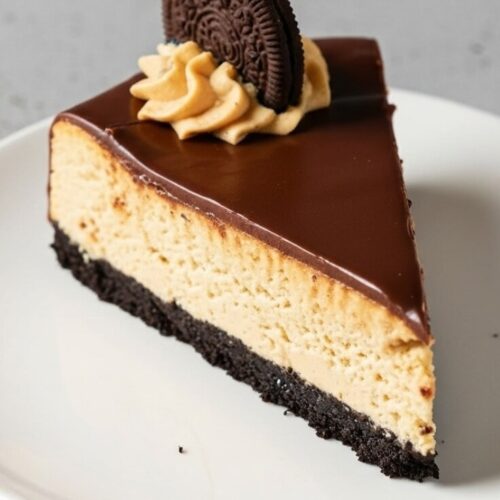 Peanut Butter Cheesecake with chocolate ganache is rich, creamy, and irresistibly smooth. Perfect for peanut butter lovers and special dessert nights.
