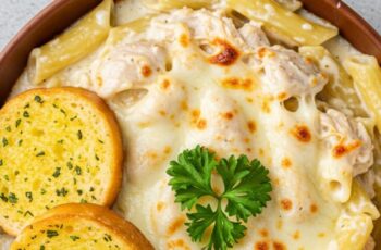 Perfect for creamy pasta lovers, this Chicken Alfredo Baked Ziti is packed with juicy chicken, tender ziti, and a rich alfredo sauce all baked to bubbly perfection