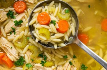 Easy Lemon Chicken Orzo Soup Recipe – Zesty, Cozy & Healthy