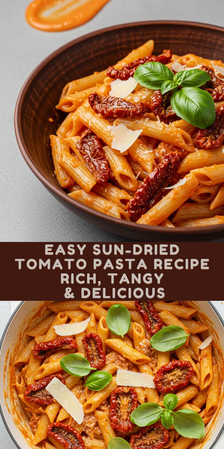This Sun Dried Tomato Pasta is rich, creamy, and bursting with bold Mediterranean flavor. Perfect for busy weeknights, meatless Mondays, or impressing with minimal effort