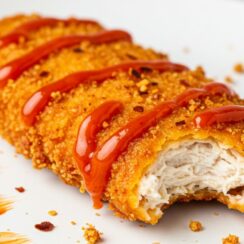 Perfect for a fast dinner or protein-packed snack, these Air Fryer Chicken Tenders are golden, crispy on the outside, and juicy inside.