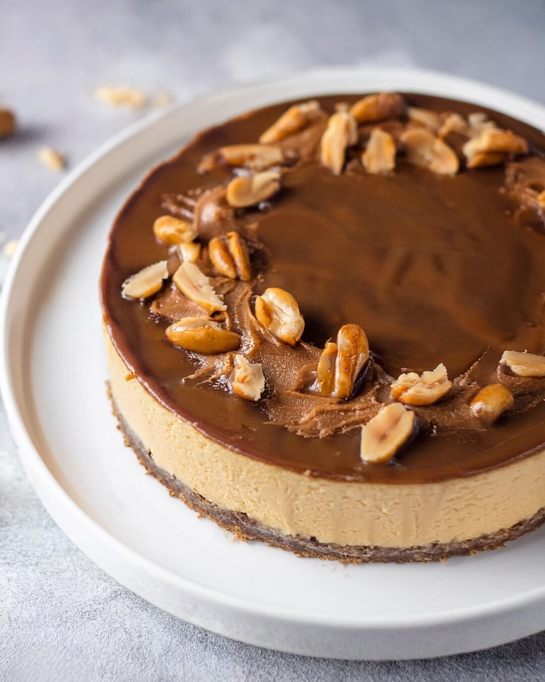 Peanut Butter Cheesecake brings together a decadent chocolate cookie crust, a velvety peanut butter filling, and a shiny chocolate ganache topping. It’s the perfect balance of creamy, nutty, and chocolatey goodness—ideal for celebrating a special moment or simply impressing your guests. For the best texture and flavor, be sure to serve it chilled!