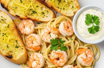 Perfect for quick seafood dinners, this Shrimp Spaghetti is tossed with garlic, olive oil, and fresh herbs for a light yet flavorful dish. Ready in 25 minutes.