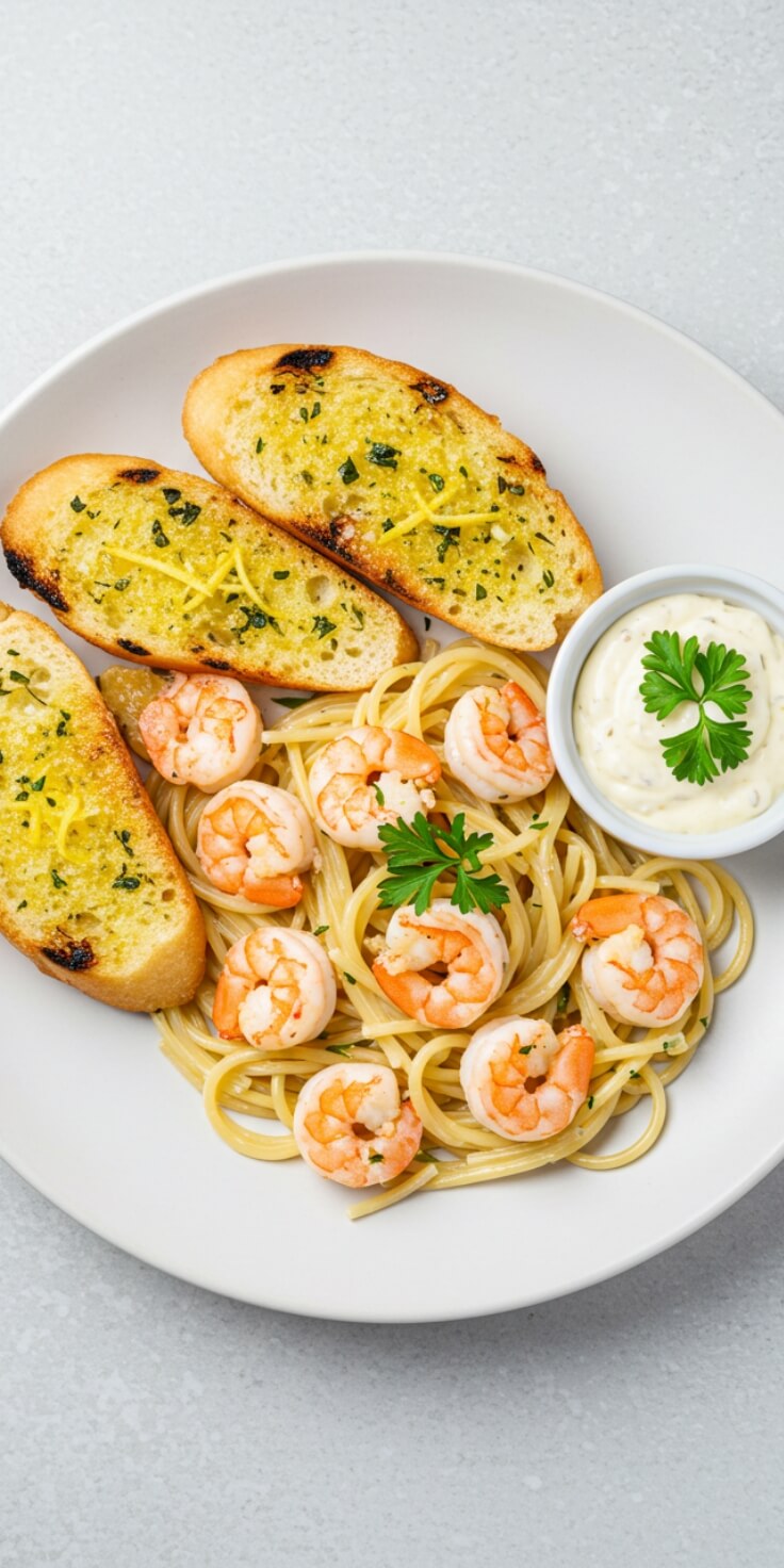 Perfect for quick seafood dinners, this Shrimp Spaghetti is tossed with garlic, olive oil, and fresh herbs for a light yet flavorful dish. Ready in 25 minutes.