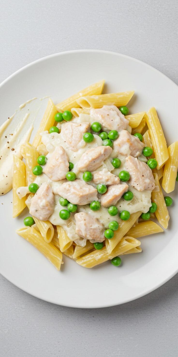 Perfect for a no-fuss dinner, this creamy Chicken Alfredo Pasta is made entirely in one skillet for easy cleanup and big flavor your whole family will love