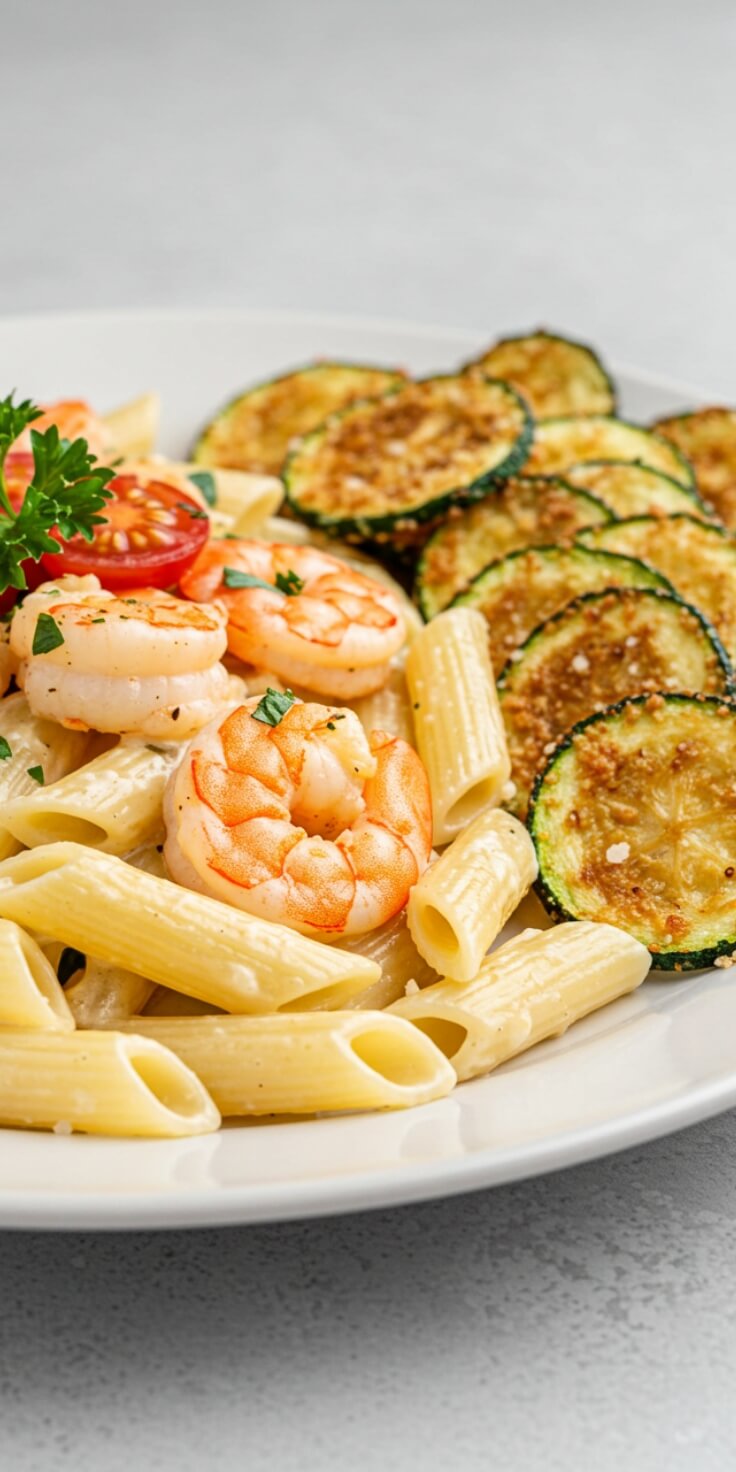 25-Minute Garlic Shrimp Alfredo, Simple and Delicious
