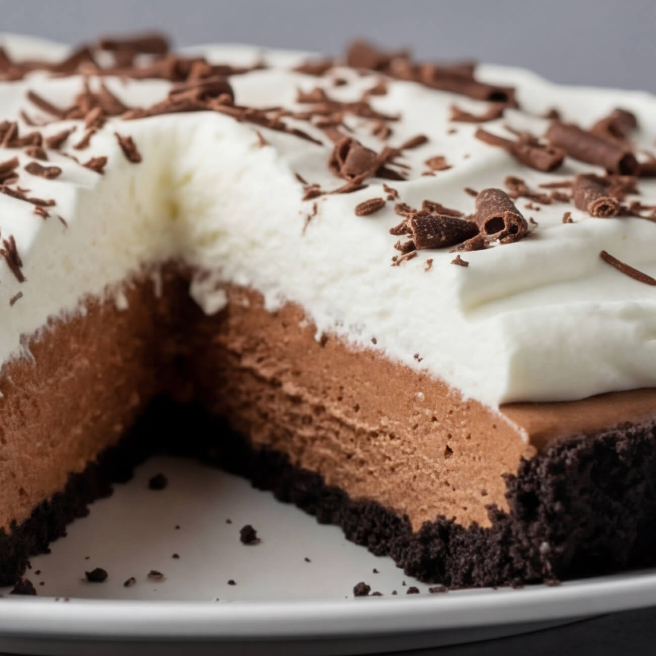 Chocolate Mousse Pie – Light, Creamy & Absolutely Decadent