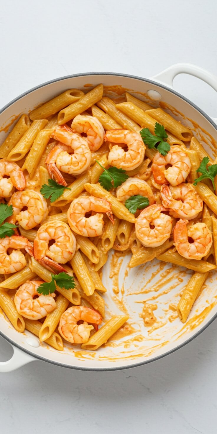 Creamy Chipotle Pasta with Shrimp, Quick Weeknight Meal