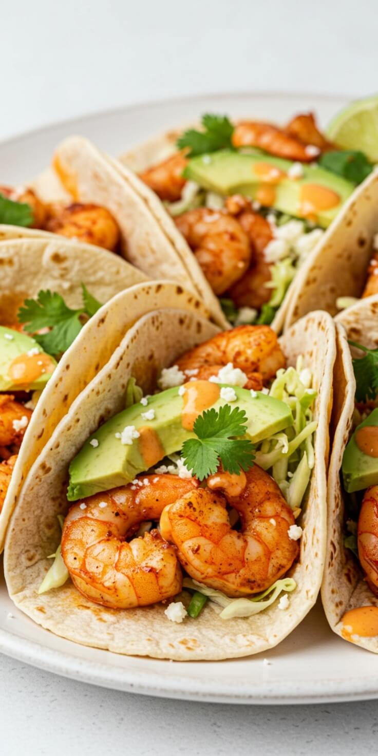 Shrimp Tacos with Shrimp Taco Sauce is a delicious and vibrant dish that combines tender shrimp, fresh vegetables, and a creamy sauce, all wrapped in soft tortillas. Perfect for a quick and flavorful meal, these tacos offer a delightful blend of textures and tastes.