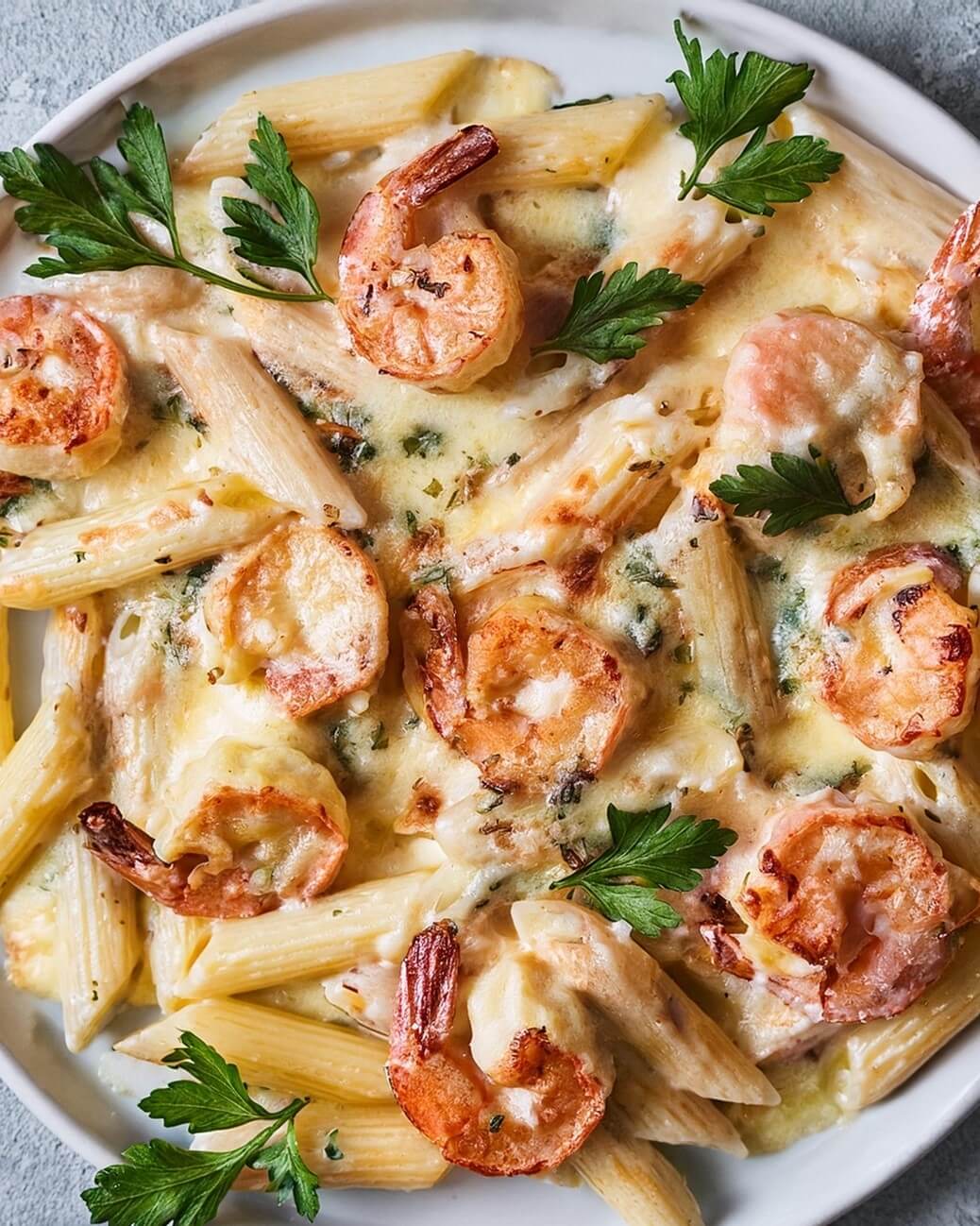 Whether you’re preparing a quick dinner, hosting a dinner party, or looking for a comforting and flavorful meal, Garlicky Shrimp Alfredo is the perfect choice. The combination of creamy sauce, tender shrimp, and hearty pasta makes it a crowd-pleaser that everyone will enjoy.