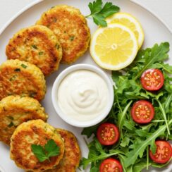 Crispy on the outside, tender inside, these shrimp cakes are bursting with fresh herbs and flavor. It’s perfect for weeknight dinners and appetizers. 🦐🥢🍋