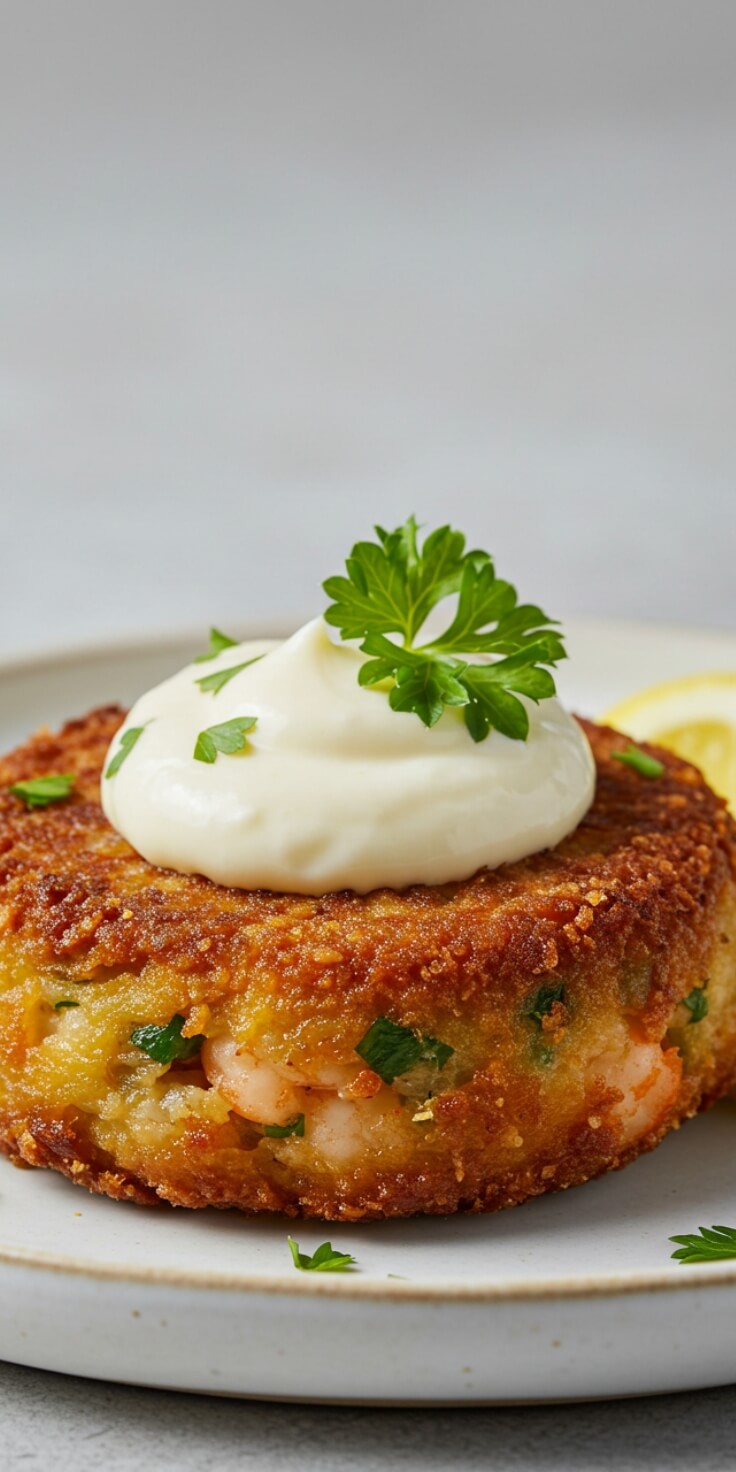 Crispy on the outside, tender inside, these shrimp cakes are bursting with fresh herbs and flavor. It’s perfect for weeknight dinners and appetizers. 🦐🥢🍋
