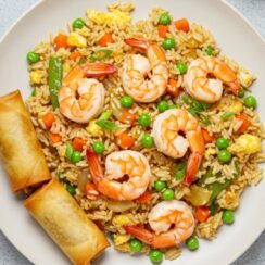 This Shrimp Fried Rice is loaded with tender shrimp, fluffy rice, and crisp veggies for a quick and delicious meal. It’s perfect for busy weeknights and takeout cravings.