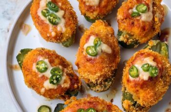 Spicy, cheesy, and packed with bold buffalo flavor, these crispy Buffalo Chicken Jalapeño Poppers are the ultimate game-day snack!