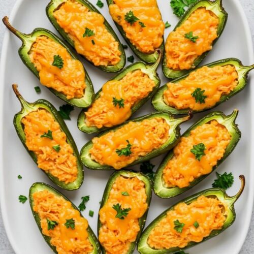Cheesy Buffalo Chicken Jalapeño Poppers – Game Day Snack