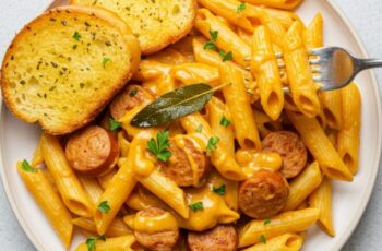 Creamy Pumpkin Pasta with Italian Sausage Recipe
