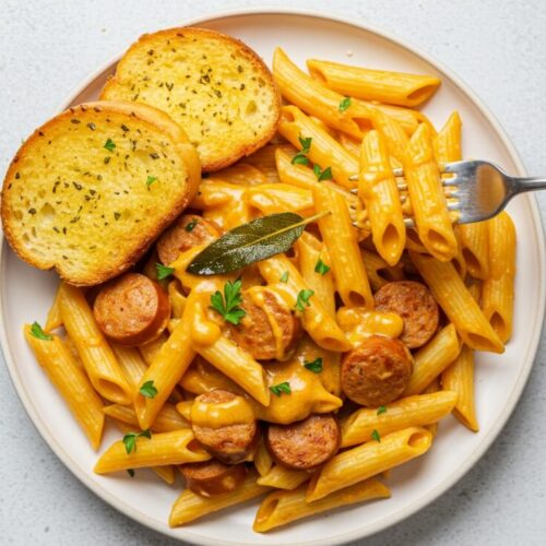 Creamy Pumpkin Pasta with Italian Sausage Recipe