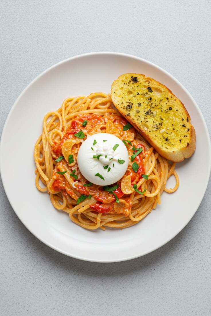Creamy Roasted Red Pepper Pasta – Easy Weeknight Dinner