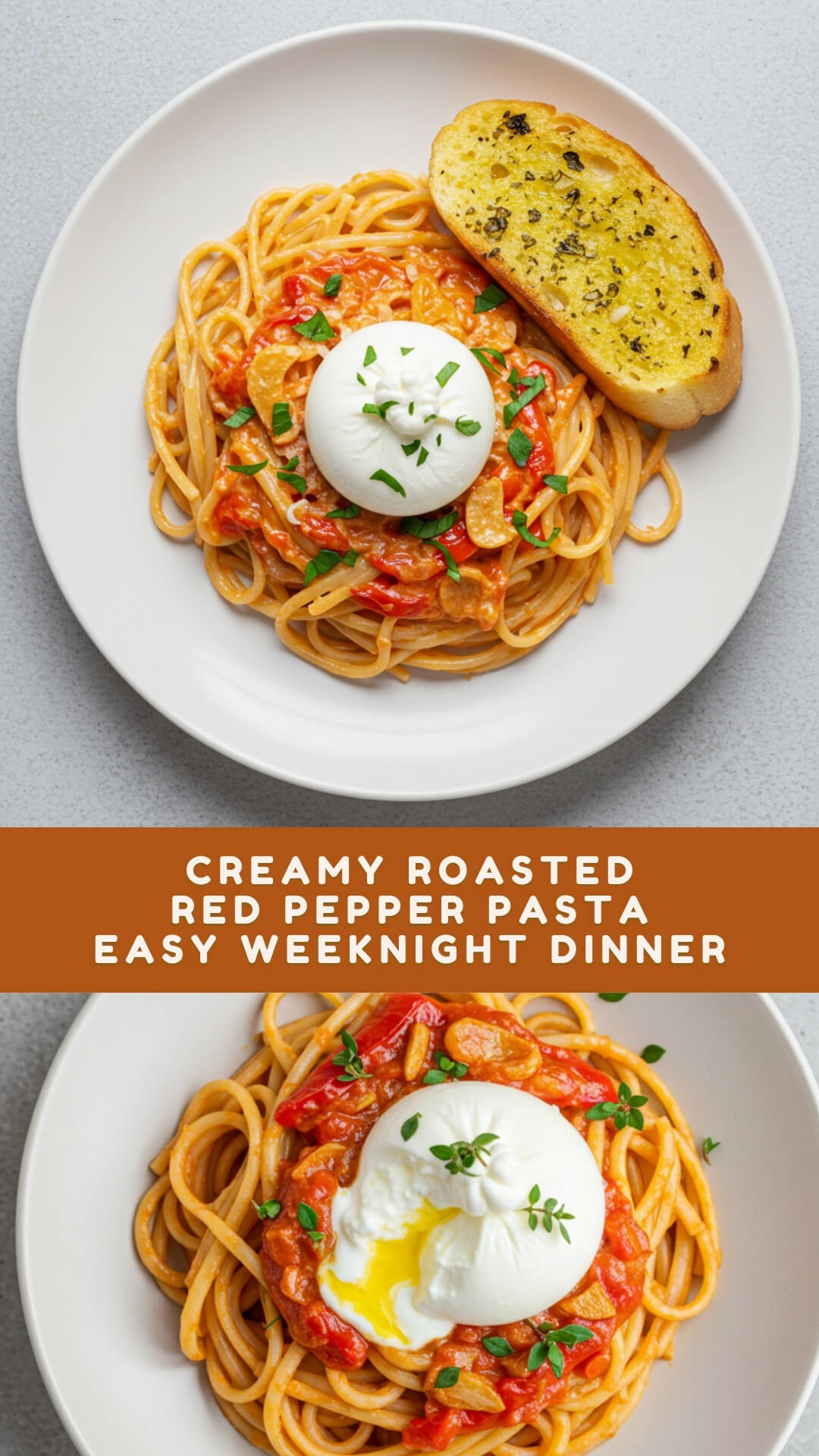 Creamy Roasted Red Pepper Pasta – Easy Weeknight Dinner