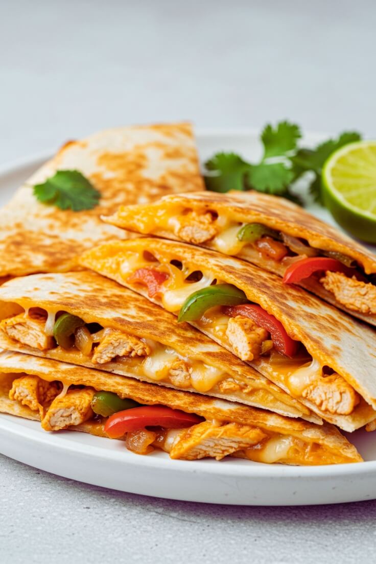 Easy Chicken Fajita Quesadillas – Cheesy and Flavorful