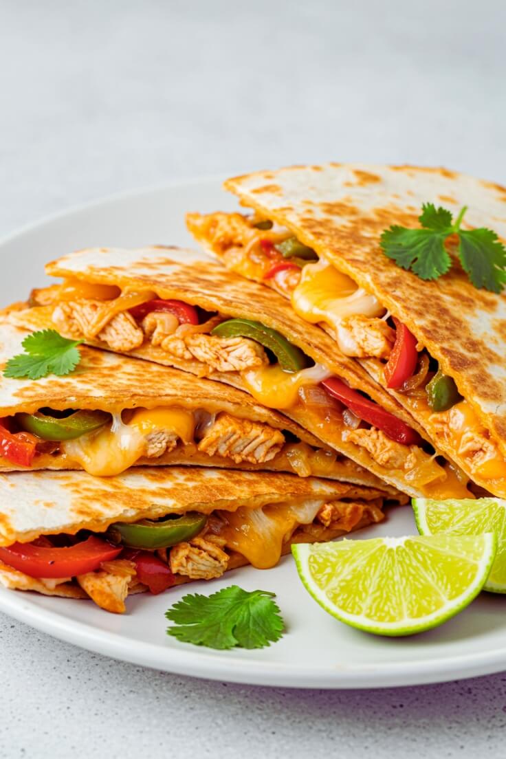 Easy Chicken Fajita Quesadillas – Cheesy and Flavorful